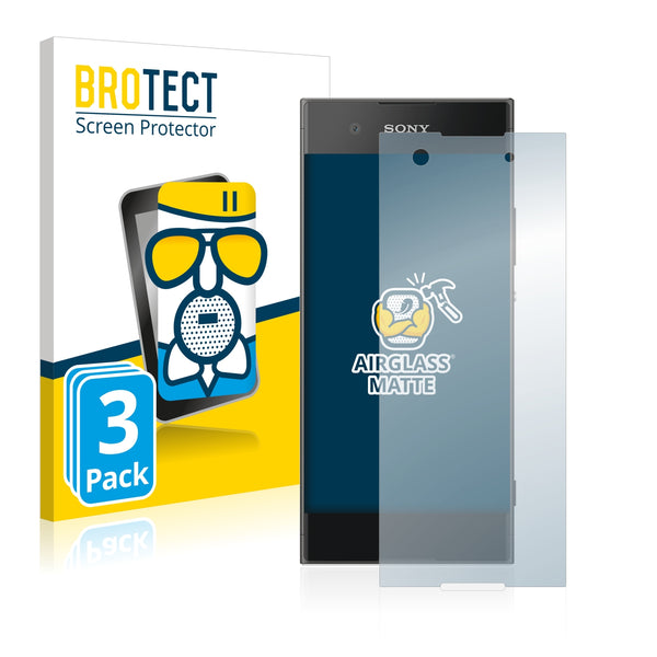 3x BROTECT AirGlass Matte Glass Screen Protector for Sony Xperia XA1