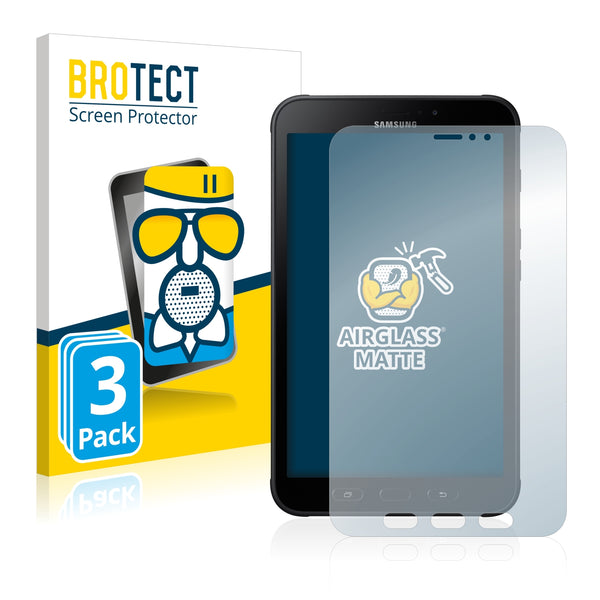 3x BROTECT AirGlass Matte Glass Screen Protector for Samsung Galaxy Tab Active 2