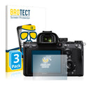 3x BROTECT AirGlass Matte Glass Screen Protector for Sony Alpha 7 III