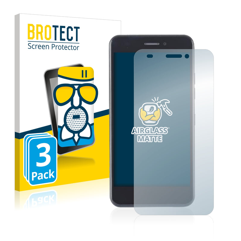 3x BROTECT AirGlass Matte Glass Screen Protector for EE Hawk