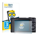 3x BROTECT AirGlass Matte Glass Screen Protector for Canon PowerShot SX740 HS