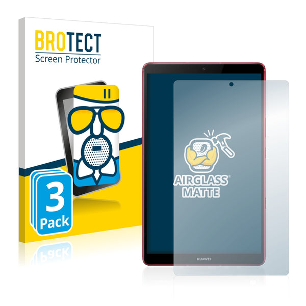 3x BROTECT AirGlass Matte Glass Screen Protector for Huawei MediaPad M6 Turbo 8.4