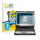 3x BROTECT AirGlass Matte Glass Screen Protector for Panasonic Toughbook CF-33