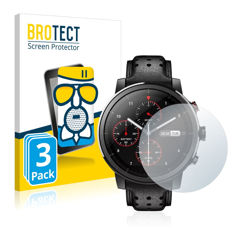 3x BROTECT AirGlass Matte Glass Screen Protector for Umidigi Uwatch GT