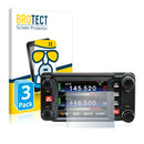 3x BROTECT AirGlass Matte Glass Screen Protector for Yaesu FTM-400XDR