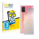 3x BROTECT AirGlass Matte Glass Screen Protector for Samsung Galaxy A51 (Back)
