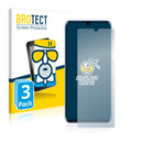 3x BROTECT AirGlass Matte Glass Screen Protector for ZTE Axon 10s Pro