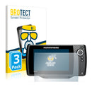 3x BROTECT AirGlass Matte Glass Screen Protector for Humminbird Helix 8