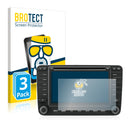 3x BROTECT AirGlass Matte Glass Screen Protector for Volkswagen Jetta MFD 2 6.5