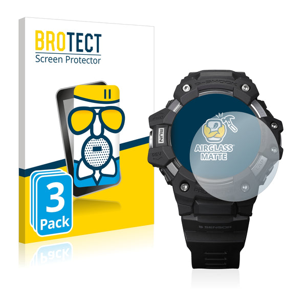 3x BROTECT AirGlass Matte Glass Screen Protector for Casio G-Shock GBD-H1000