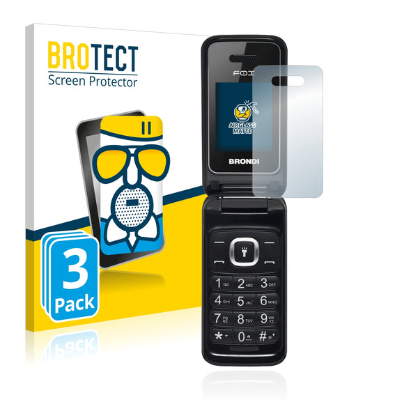 3x BROTECT Matte Screen Protector for Brondi Fox