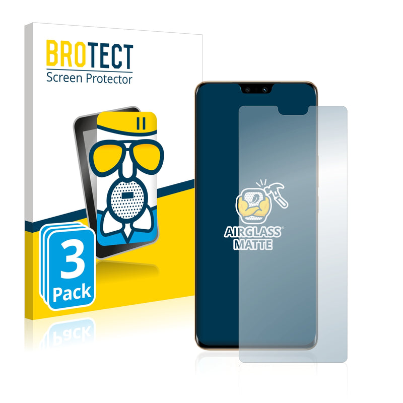 3x BROTECT AirGlass Matte Glass Screen Protector for Vivo V23 Pro