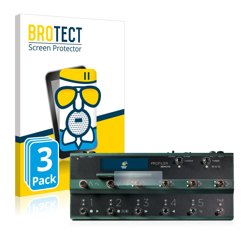 3x BROTECT AirGlass Matte Glass Screen Protector for Kemper Profiler Remote