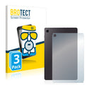3x BROTECT AirGlass Matte Glass Screen Protector for Samsung Galaxy Tab S6 Lite LTE 2022 (Back)