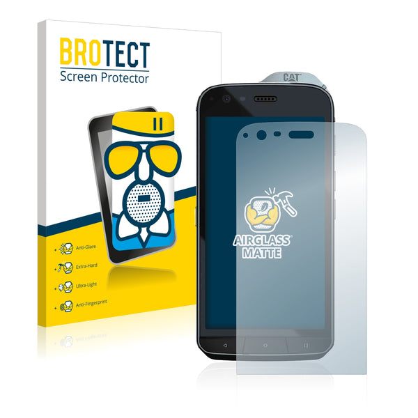 BROTECT AirGlass Matte Glass Screen Protector for Caterpillar Cat S61