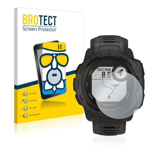 BROTECT AirGlass Matte Glass Screen Protector for Garmin Instinct Tactical Edition