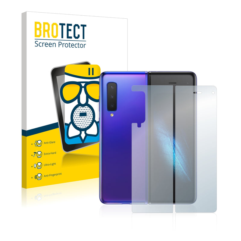 BROTECT AirGlass Matte Glass Screen Protector for Samsung Galaxy Fold (Front + Back)