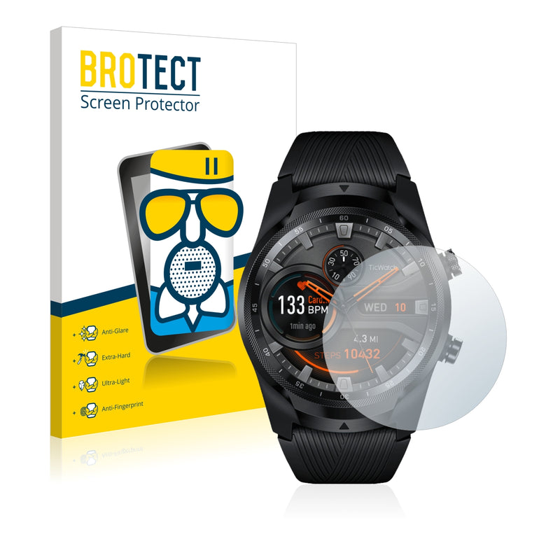 BROTECT AirGlass Matte Glass Screen Protector for Mobvoi Ticwatch Pro 2019