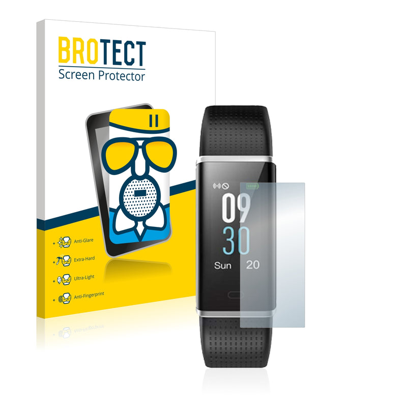 BROTECT AirGlass Matte Glass Screen Protector for Chereeki Fitness Tracker ID130C