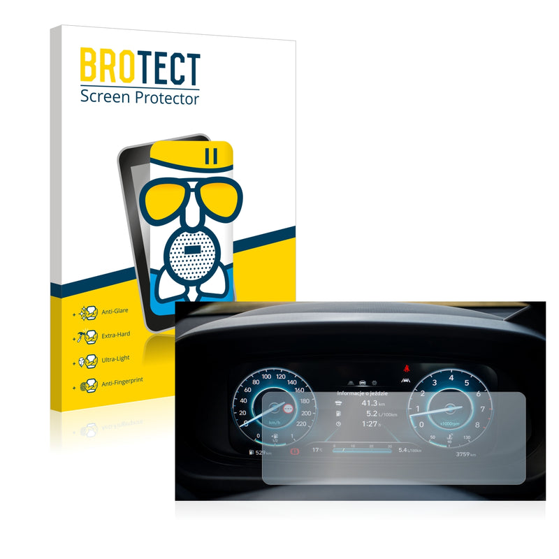 BROTECT Matte Screen Protector for Hyundai i20 BC3 2021 Cockpit