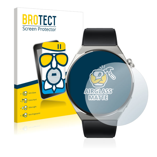 BROTECT AirGlass Matte Glass Screen Protector for Huawei Watch GT 3 Pro Titanium