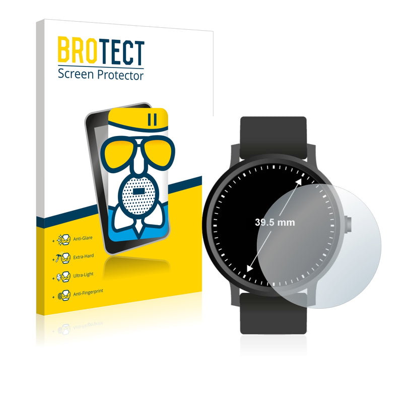 BROTECT AirGlass Matte Glass Screen Protector for Watches (Circular, Diameter: 39.5 mm)