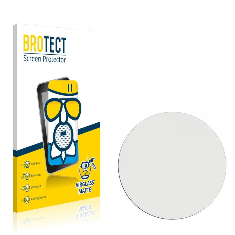 BROTECT AirGlass Matte Glass Screen Protector for Watches (Circular, Diameter: 25 mm)