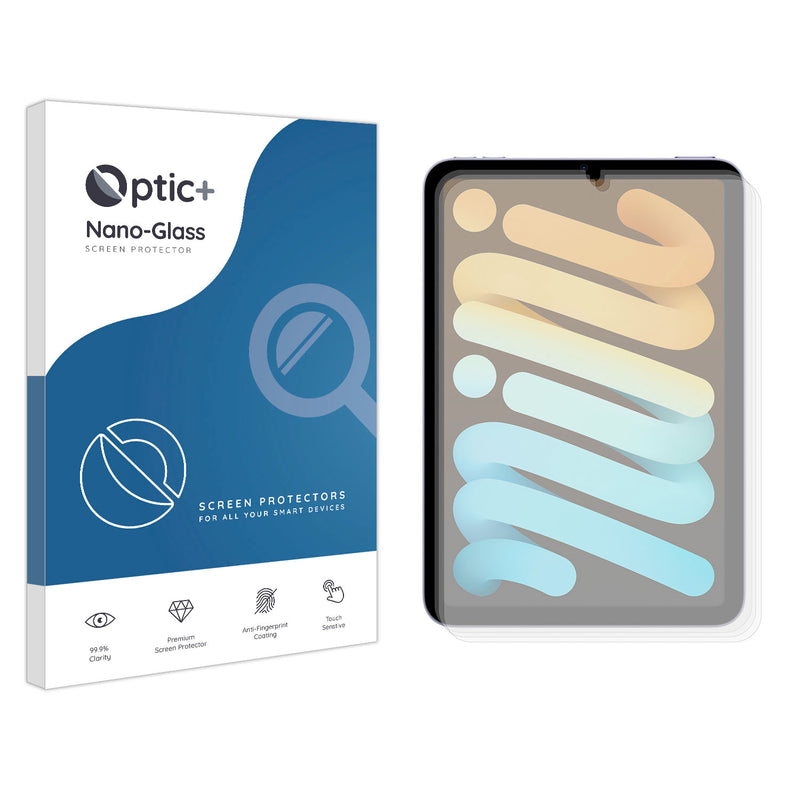 Optic+ Nano Glass Screen Protector for iPad Mini 6th Gen (2021) (3pk)